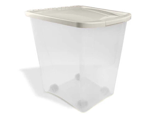 Van Ness Plastics Pet Food Container/Dispenser White|Clear 50lb - Image 2