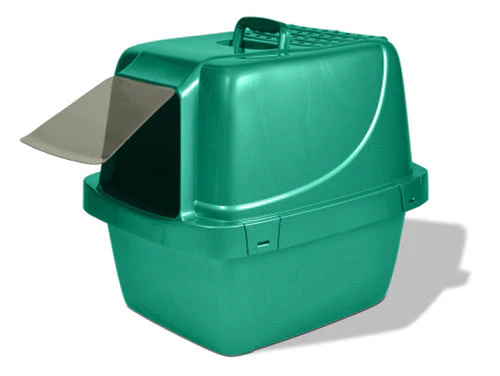 Van Ness Plastics Enclosed Sifting Cat Litter Box Blue Extra-Giant - Image 2