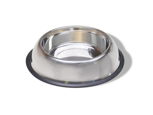 Van Ness Plastics Stainless Steel No-Tip Dish Silver 16oz - Image 2