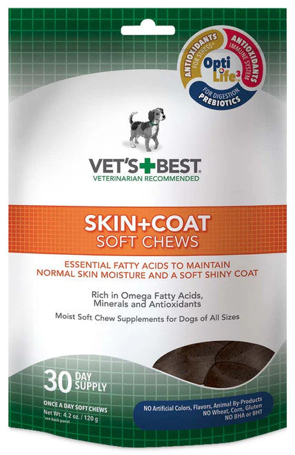 Vet's Best Skin & Coat Soft Chews 4.2 oz 30 Count - Image 2