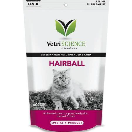 Pet Naturals Of Vermont Vetriscience Hairball Bite-sized Cat Chews-30 Count-{L+x}