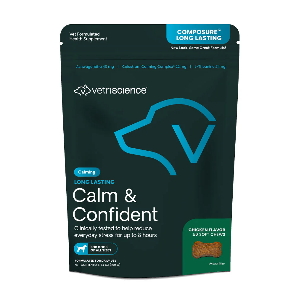 VetriScience Composure Calming Soft Chews Dog Supplement Chicken 50 ct
