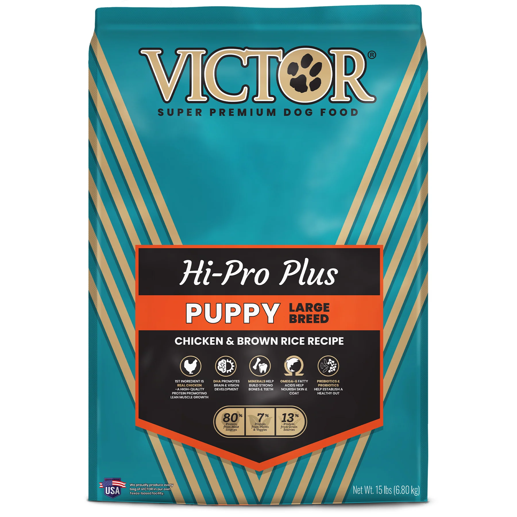 Victor Classic Hi-Pro Plus Large Breed Dry Puppy Food 15 lb