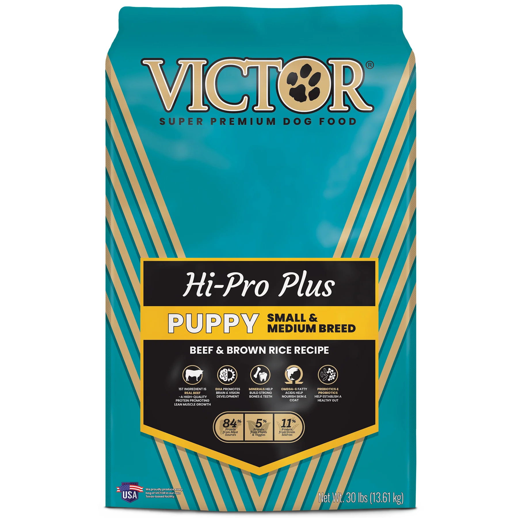 Victor Classic Hi-Pro Plus Small & Medium Breed Dry Puppy Food 30 lb