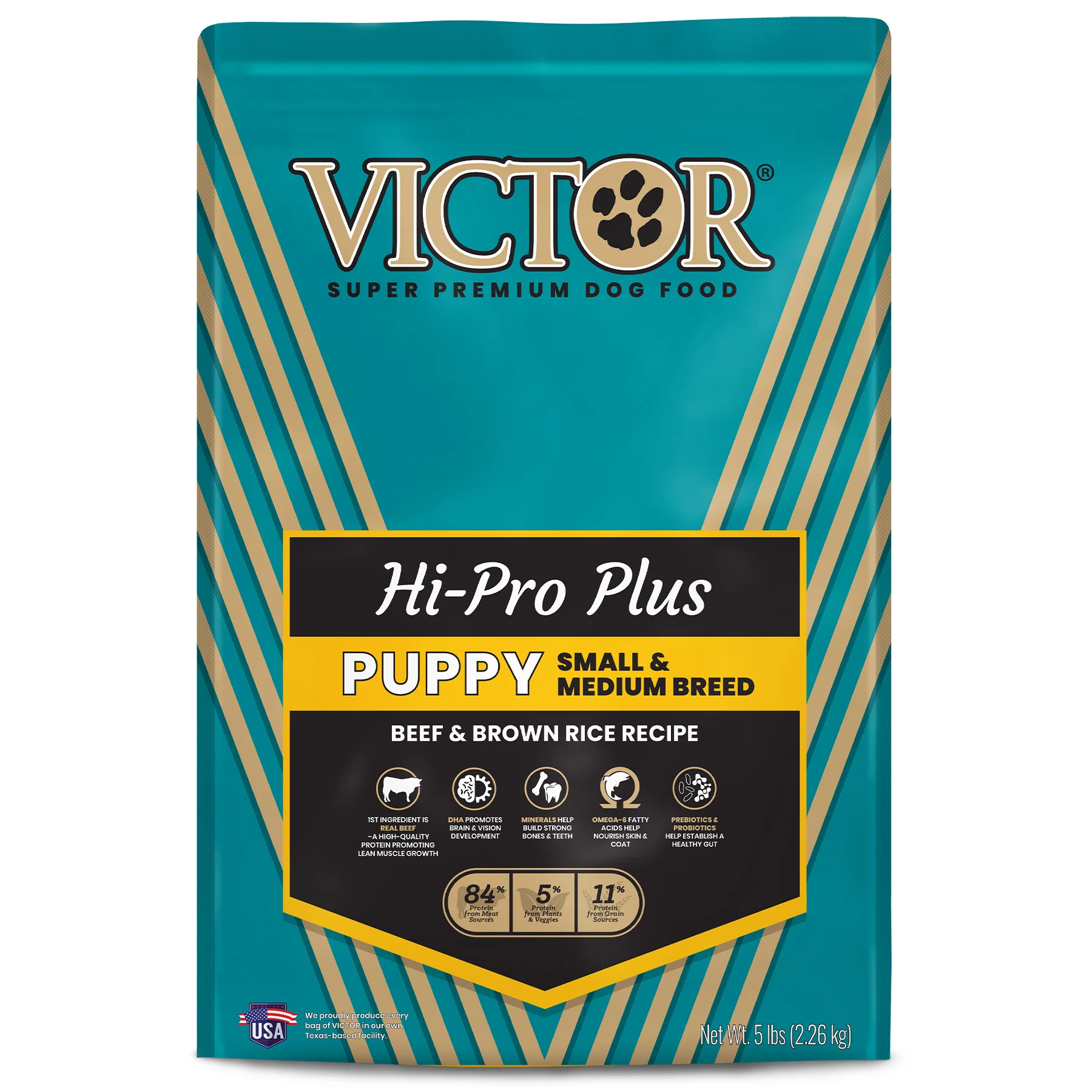 Victor Classic Hi-Pro Plus Small & Medium Breed Dry Puppy Food 5 lb