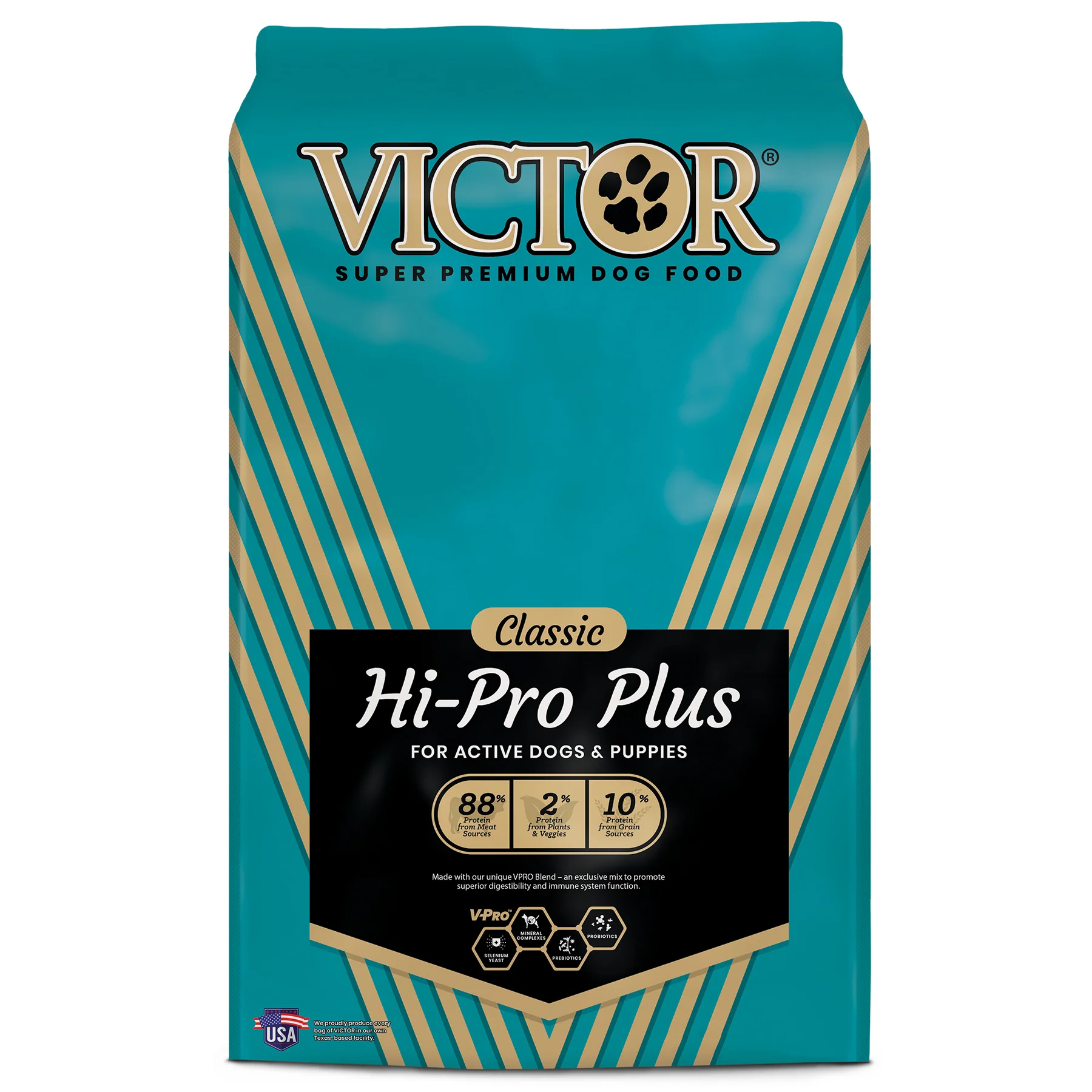 Victor Super Premium Dog Food Classic Hi-Pro Plus Dry Dog Food Beef 44 lb
