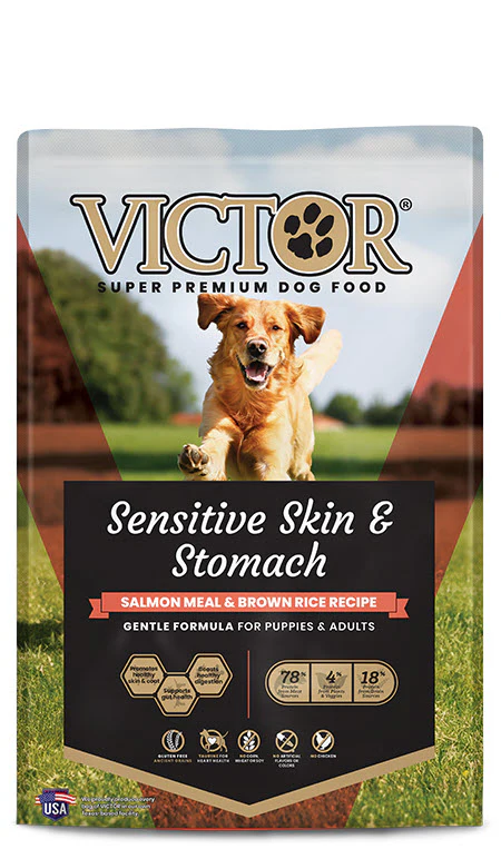 Victor Super Premium Dog Food Sensitive Skin & Stomach Salmon & Brown Rice 15 lb