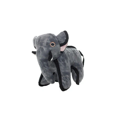 Tuffy Jr Zoo Elephant Durable Dog Toy Gray 10in - Image 2