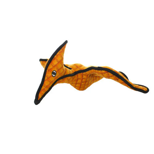 Tuffy Dinosaur Pterodactyl Durable Dog Toy Orange 23in - Image 2