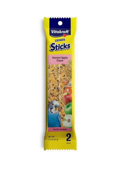 Vitakraft Crunch Sticks Harvest Apple Flavor Parakeet Treat 1.5 oz 2 Count - Image 2