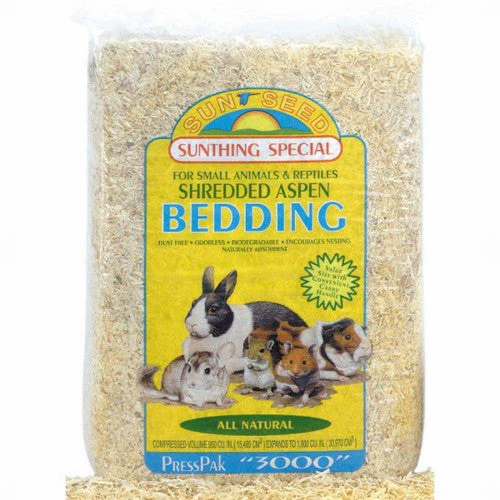 Sun Seed Shredded Aspen Bedding for Small Animals Brown 2500 cu in - Image 2