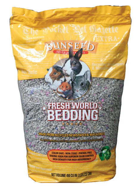 Sun Seed Fresh World Bedding for Small Animals Grey 450 cu in - Image 2