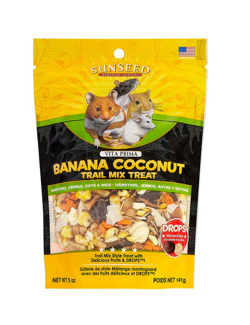 Sun Seed Vita Prima Trail Mix Treat for Hamsters, Gerbils, Rats & Mice Banana Coconut 5 oz - Image 2