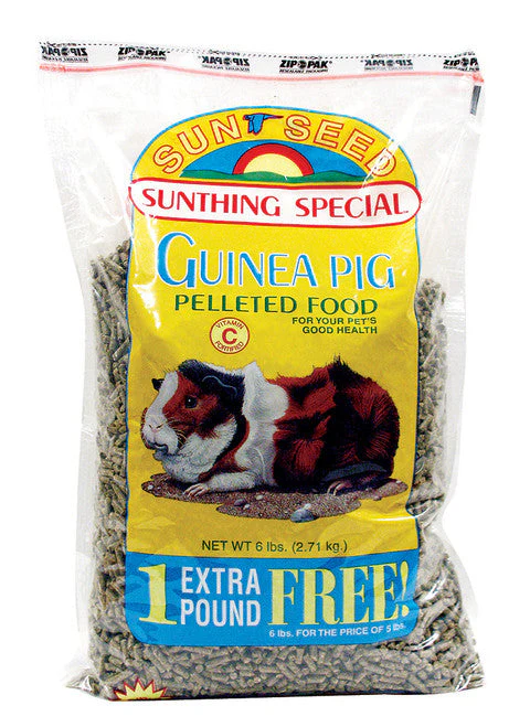 Sun Seed SunBasics Guinea Pig Pellets Food 6 lb - Image 2