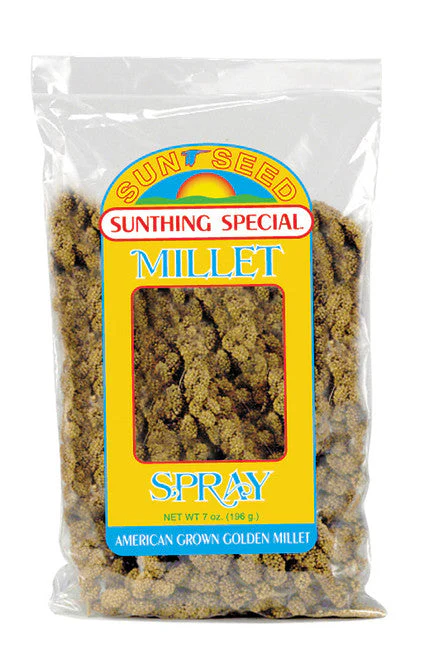 Sun Seed Golden Millet Spray Natural Bird Treat 7 oz - Image 2