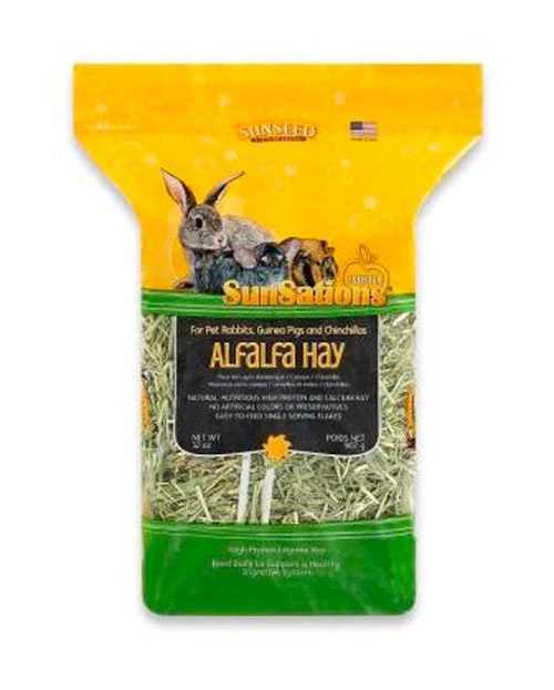 Sun Seed SunSations Natural Alfalfa Hay for Small Animals 32 oz - Image 2