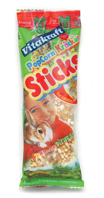 Vitakraft Crunch Sticks Rabbit Treats Popped Grains & Honey 3 oz 2 ct - Image 2