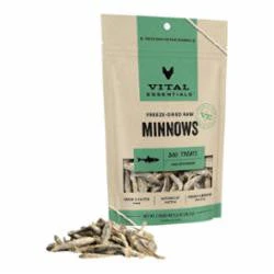VITAL ESSENTIALS DOG FREEZE-DRIED TREAT MINNOWS 1oz {L+x}