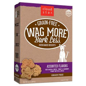 Cloud Star Wag More Bark Less Grain Free Oven Baked Treats: Assorted Flavors 14z {L-1x} 938248 - Image 2