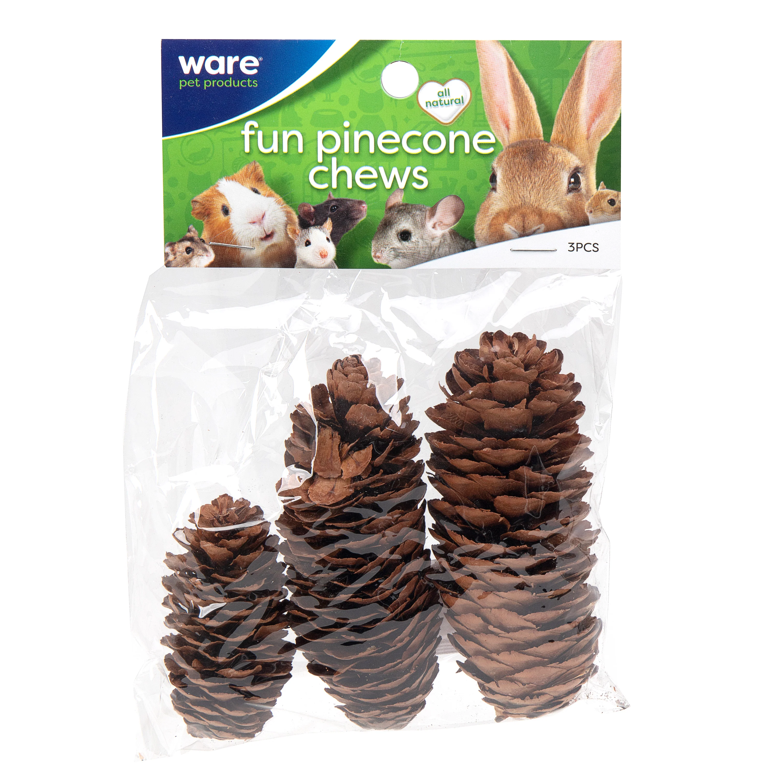 Ware Pet Products Pinecone Small Animal Chews 3 ct