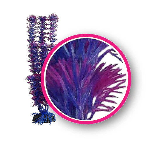 Weco Dream Series Fuschia Fern Aquarium Plant Pink, Purple 6 in - Image 2
