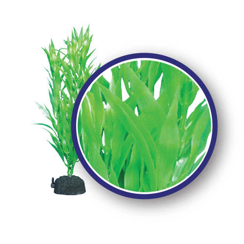Weco Freshwater Series Bamboo Leaf Aquarium Plant Green 6 in - Image 2