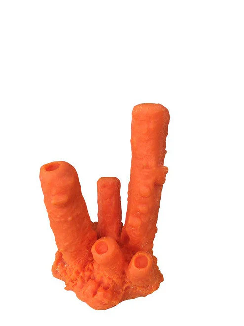 Weco South Pacific Coral Tube Sponge Ornament Orange SM - Image 2
