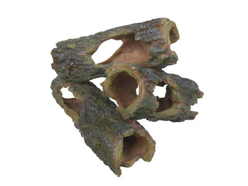 Weco Wecorama Sleepy Hollows Mossy Log Pile Terrarium Ornament Brown, Green - Image 2