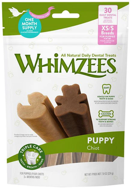 Wellpet Whimzees Puppy XS/S Breed Dental Treats 7.5oz {L+1x} 154020