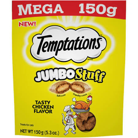 Whiskas Temptations Jumbo Stuffed Chicken 10/5.29Z {L-1}798662 - Image 2