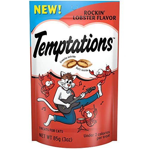 Whiska Temptations Rockin Lobster Flavor Cat Treat 3oz - Image 2