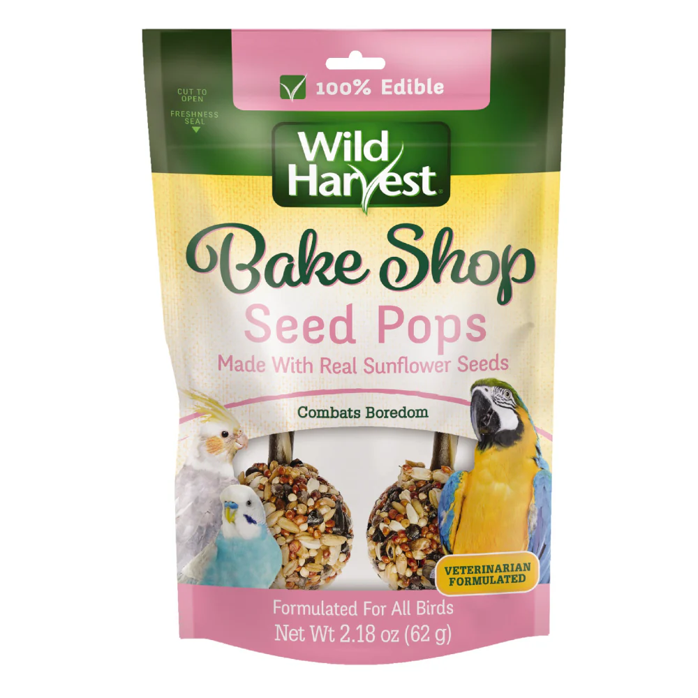 Wild Harvest Bakeshop Seed Pops Bird Treats Real Sunflower Seeds 2 ct