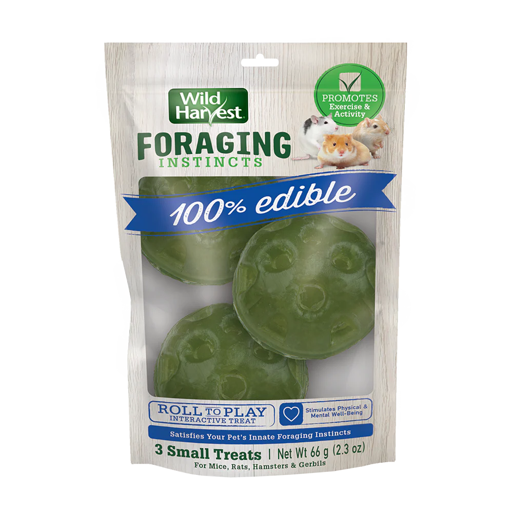 Wild Harvest Foraging Instincts Roll to Play Small Animal Treat Small, 3 pk