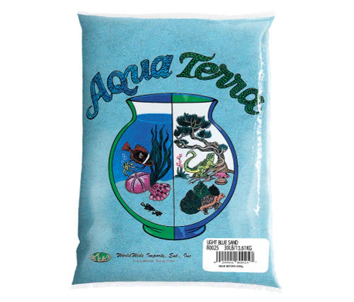 Aqua Terra Aquarium Sand Light Blue 6/5 lb - Image 2
