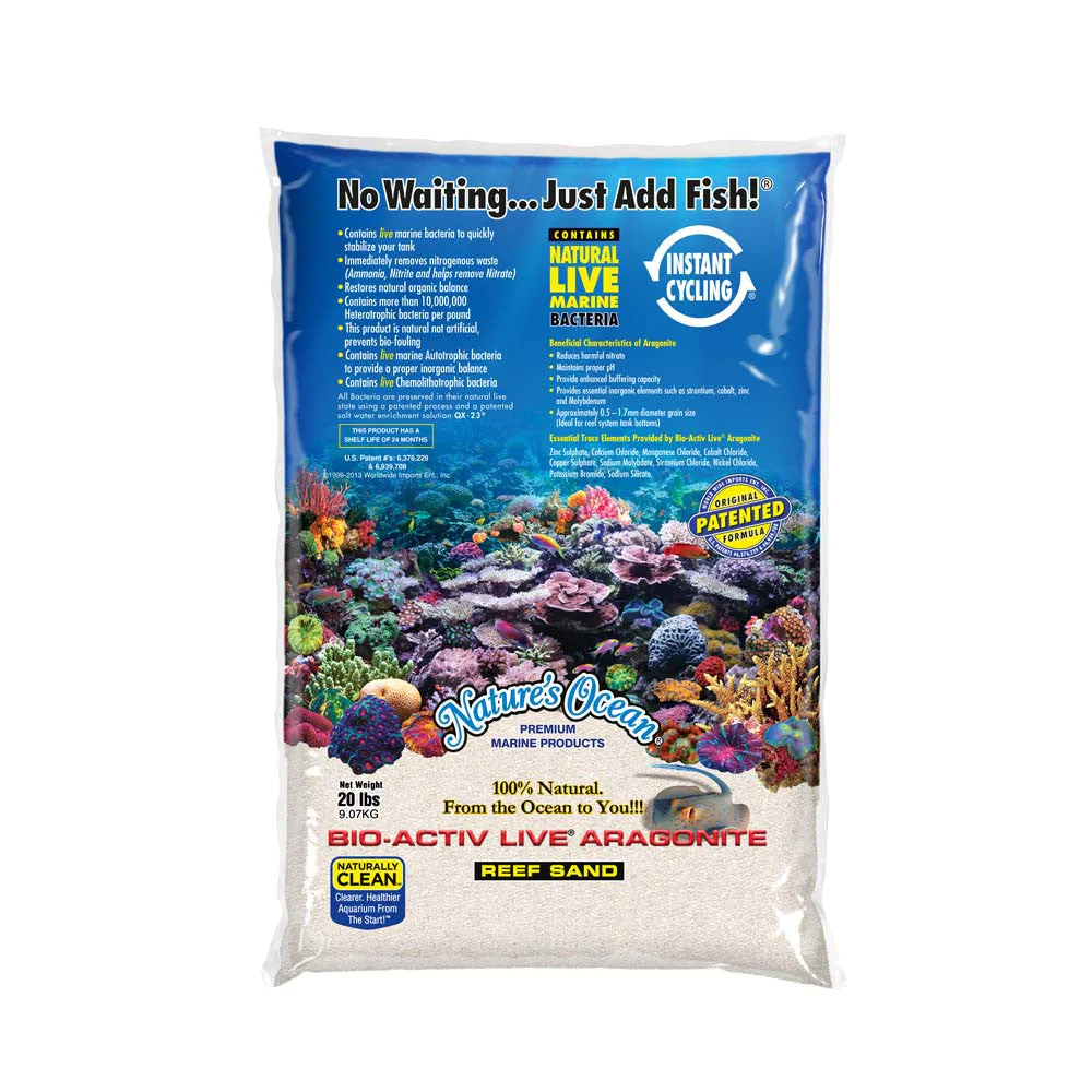 Nature's Ocean Bio-Activ Live Aragonite Live Sand #1 2/20 lb