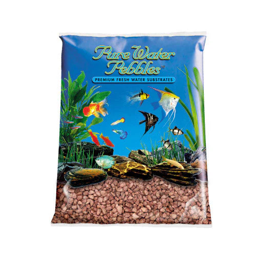 Pure Water Pebbles Premium Fresh Water Coated Aquarium Gravel Cocoa Brown 2/25 lb - Image 2