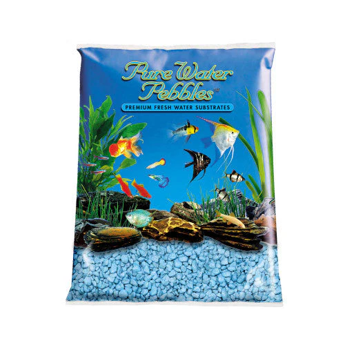 Pure Water Pebbles Premium Fresh Water Coated Aquarium Gravel Heavenly Blue 6/5 lb - Image 2