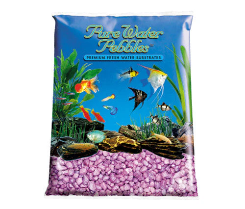 Pure Water Pebbles Premium Fresh Water Frosted Aquarium Gravel Lavender 6/5 lb - Image 2