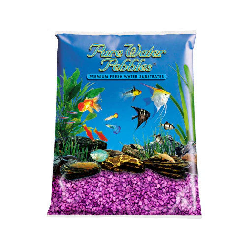 Pure Water Pebbles Premium Fresh Water Coated Aquarium Gravel Purple Passion 6/5 lb - Image 2