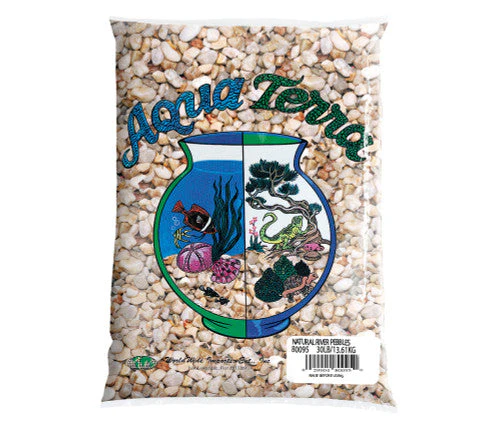 Aqua Terra Premium Fresh Water River Pebbles Aquarium Gravel 2/25 lb - Image 2