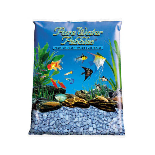 Pure Water Pebbles Premium Fresh Water Frosted Aquarium Gravel Sapphire Blue 6/5 lb - Image 2