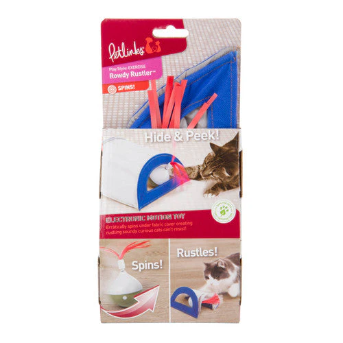 Petlinks Rowdy Rustler Electronic Motion Cat Toy Blue, Brown One Size - Image 2