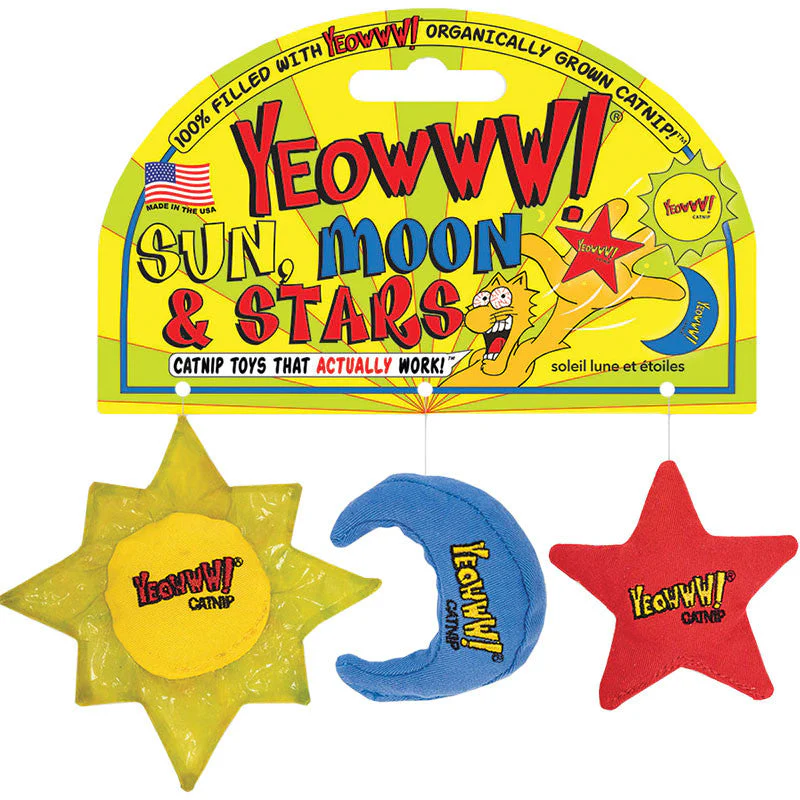 Yeow C Catnp Sun Moon Star 3pk Yeowww! 2 Each Per Case
