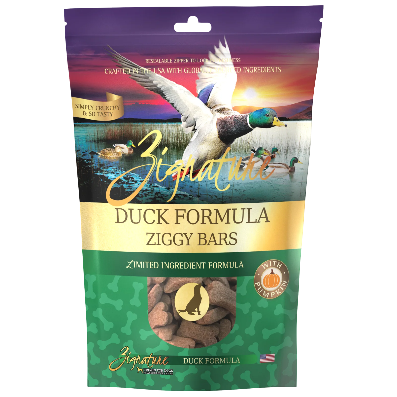Zignature Duck Formula Biscuit Treats for DogĀ 12 ozĀ