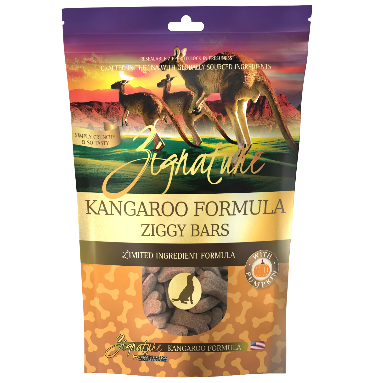 Zignature Kangaroo Formula Biscuit Treats for Dog 12 oz