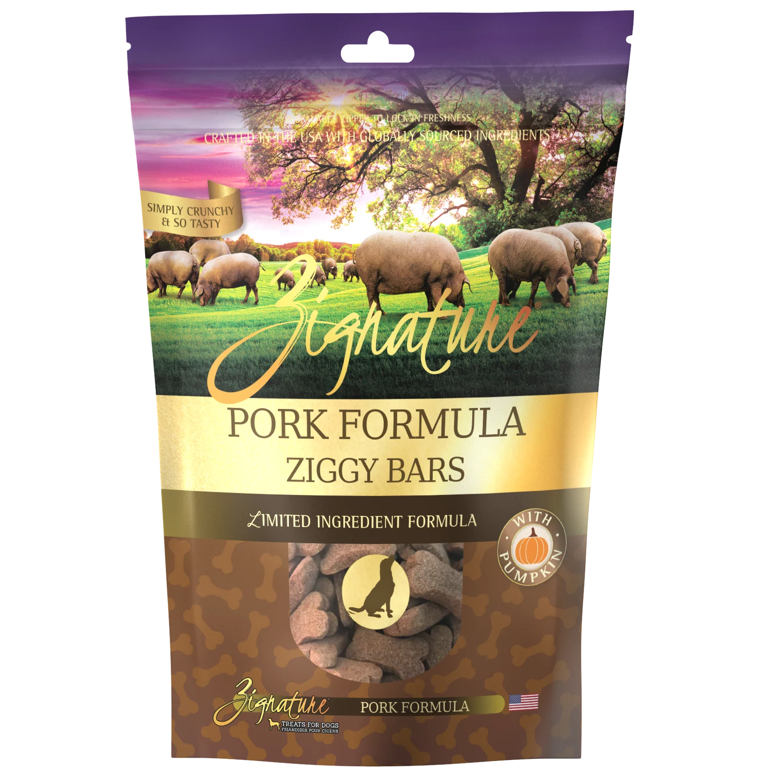 Zignature Pork Formula Biscuit Treats for Dog 12 oz 