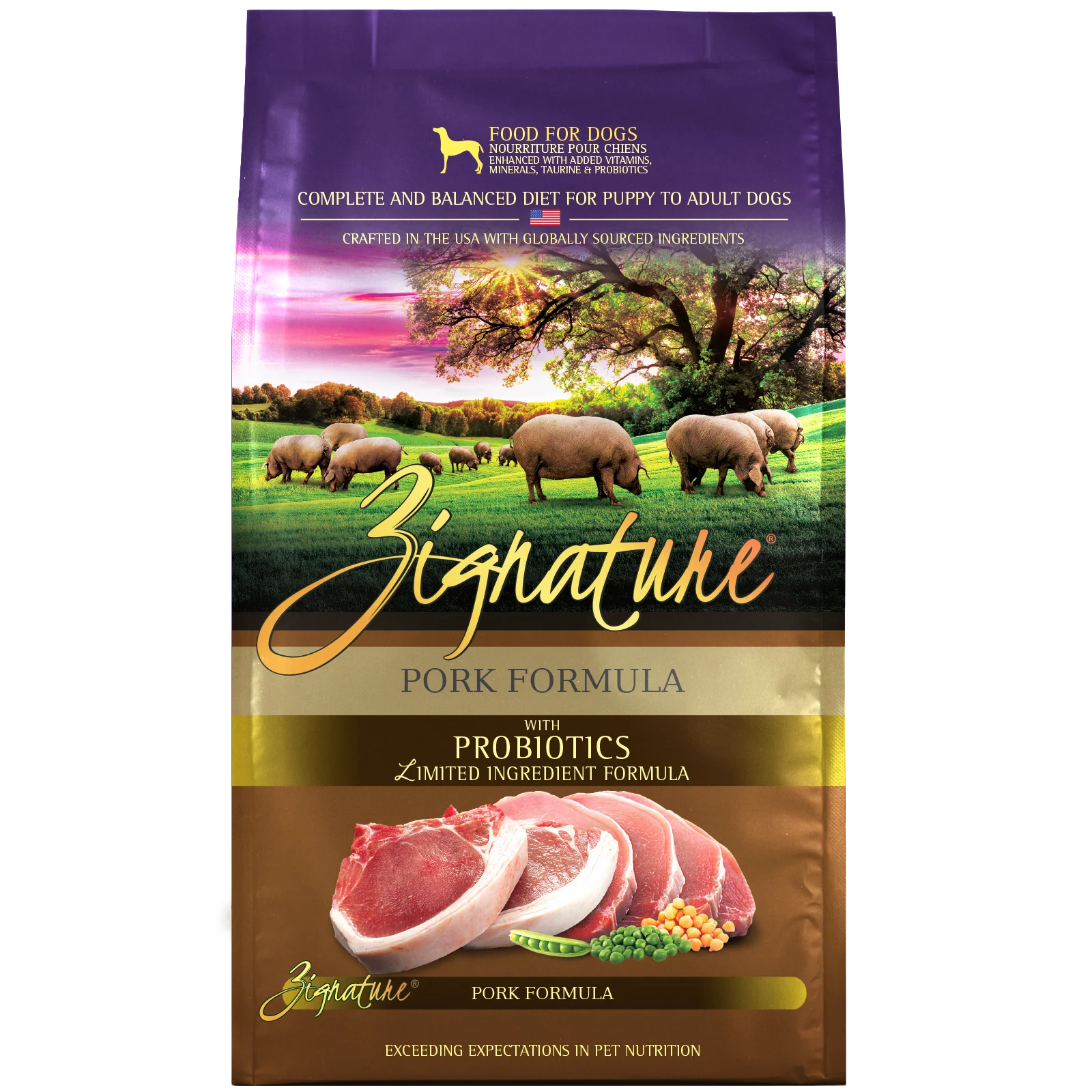 Zignature Pork Formula Dog Food 25 lb