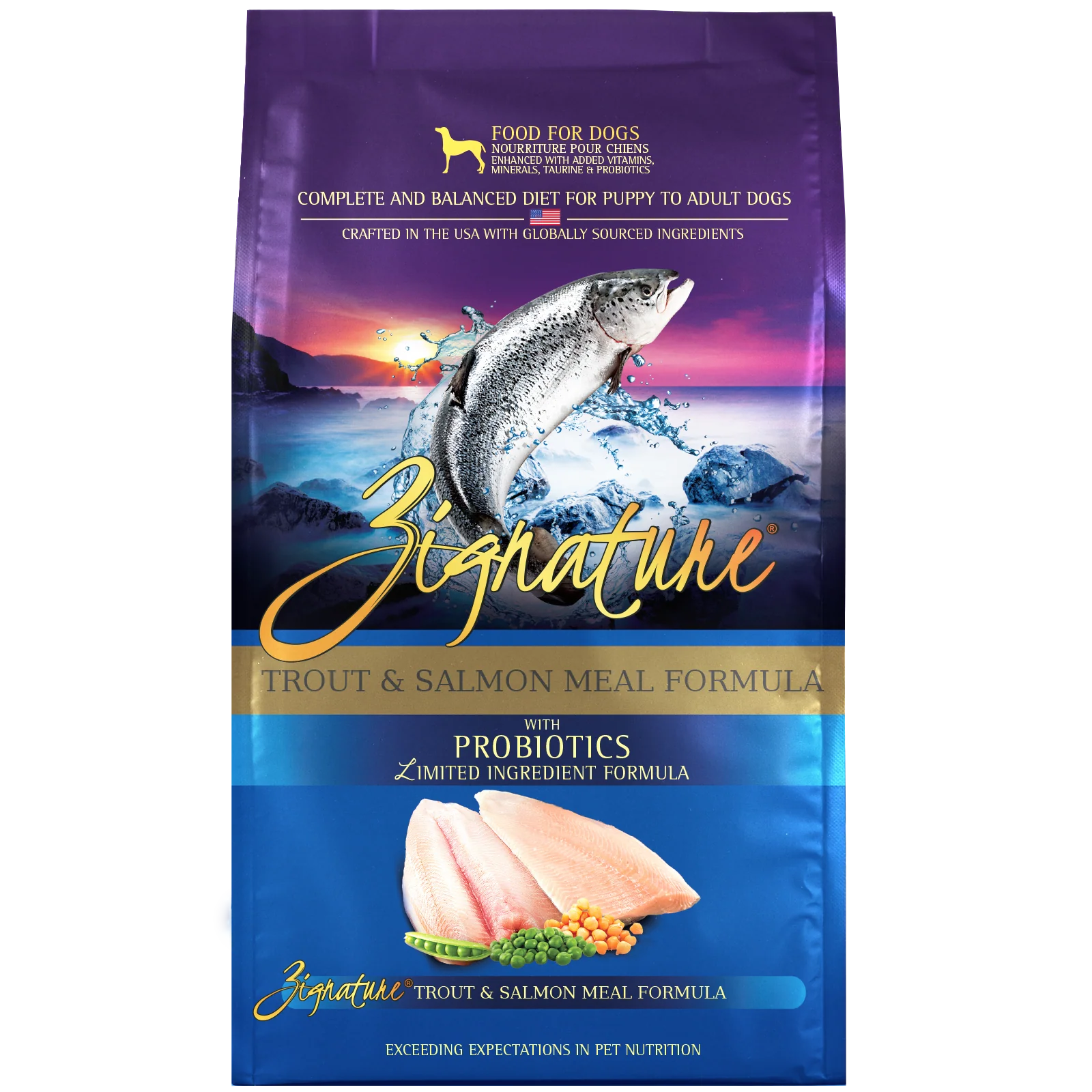 Zignature Trout & Salmon Meal Formula Dog Food 25 lb