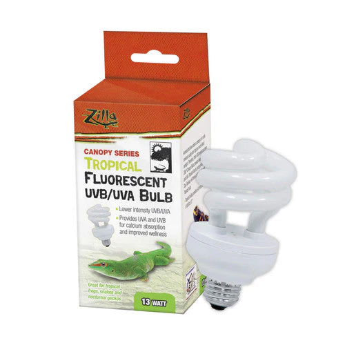 Zilla Canopy Series Fluorescent UVB/UVA Bulbs Tropical 13 W - Image 2