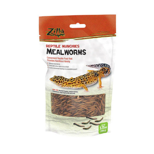 Zilla Reptile Munchies Mealworm Resealable Bag, 3.75 Ounces - Image 2